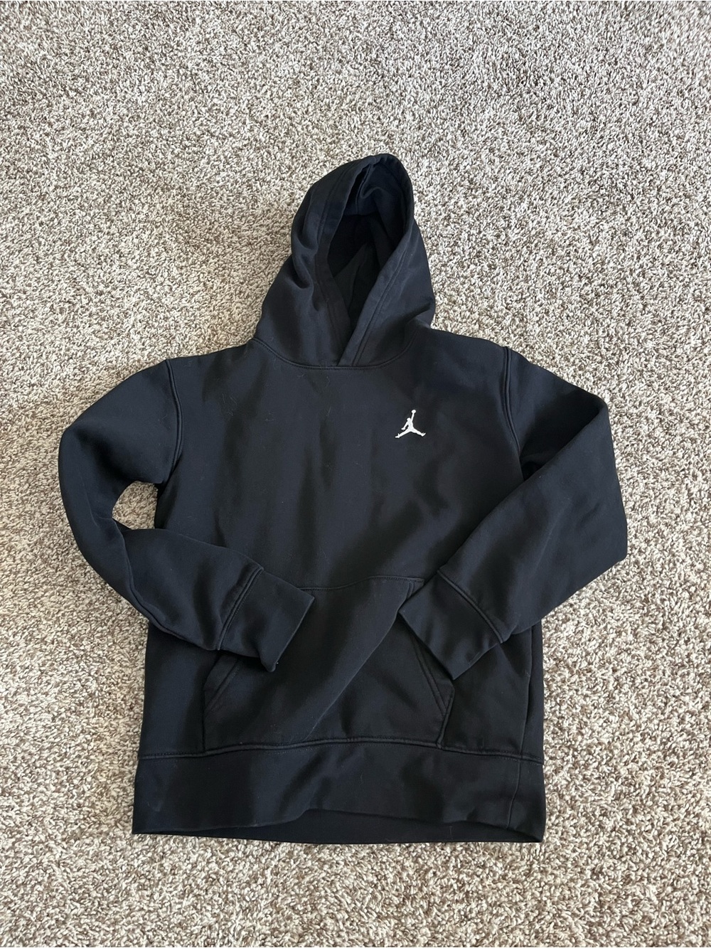 Boys M 10/12 black Jordan hoodie. Washed but never worn